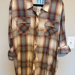 Mystree Multicolor Plaid Dress